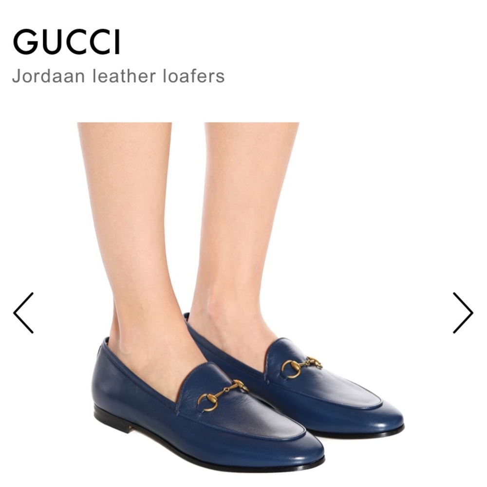 Gucci Jordaan leather loafers. 38.5 NEW! - Picture 1 of 8
